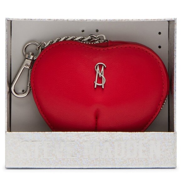 Steve Madden Boxed Zip-Around Heart Pouch & Bag Charm - Picture 2 of 4